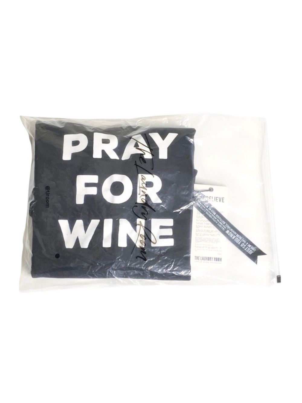 new The Laundry Room ☻︎ Super Soft Pray 4 Wine Graphic Sweatshirt ☻︎ Jet Black S - Picture 11 of 16